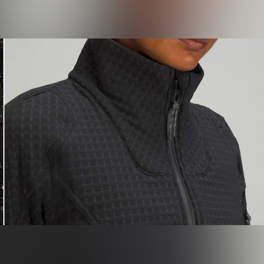 NWOT NEW Lululemon Water-Repellent Fleece Hiking Jacket Black - Picture 4 of 12